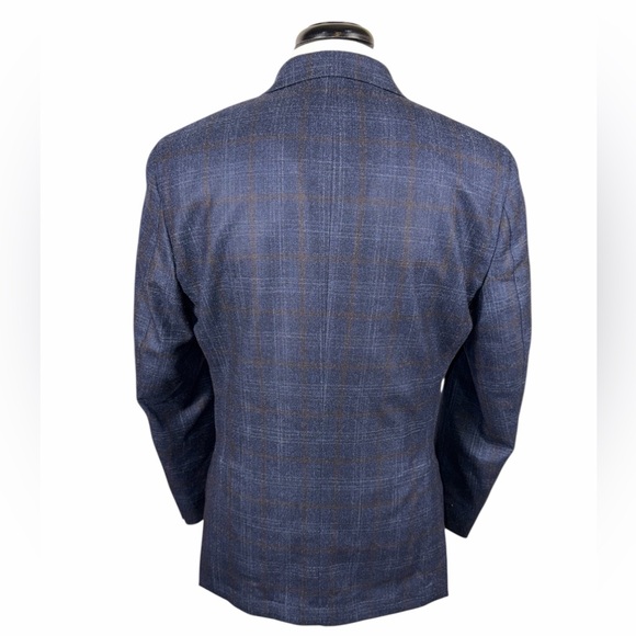 NWT PETER MILLAR CROWN CRAFTED CASHMERE SILK WOOL HALF LINED SPORT COAT 40 - Picture 8 of 15